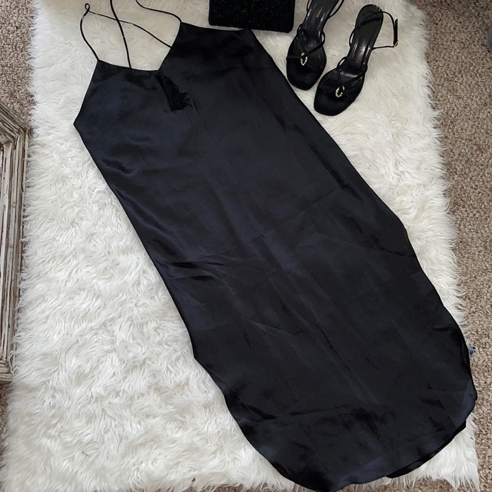 Vtg Black Slip